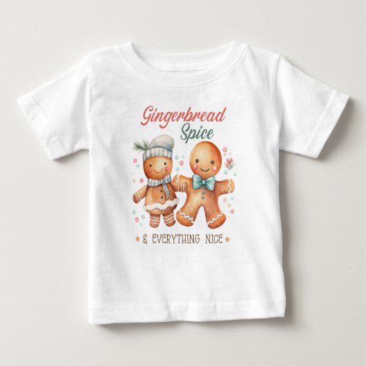 Lebkuchen Gewürz und alles Nizza Baby T-shirt (Vorderseite)