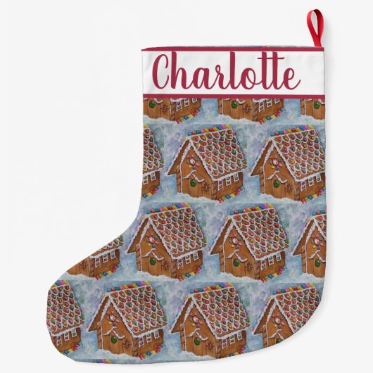 Lebkuchen Großer Weihnachtsstrumpf (Rückseite)