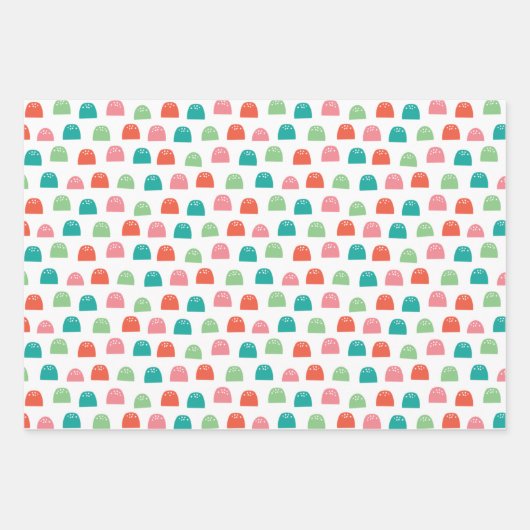 Lebkuchen Gumdrop Urlaubspapier Geschenkpapier Set (Vorderseite 3)