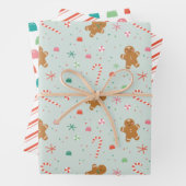 Lebkuchen Gumdrop Urlaubspapier Geschenkpapier Set (Beispiel)