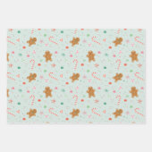 Lebkuchen Gumdrop Urlaubspapier Geschenkpapier Set (Vorderseite)