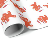 Lebkuchen-Handpackpapier Weihnachtspapier Geschenkpapier (Rolleneckpunkt)