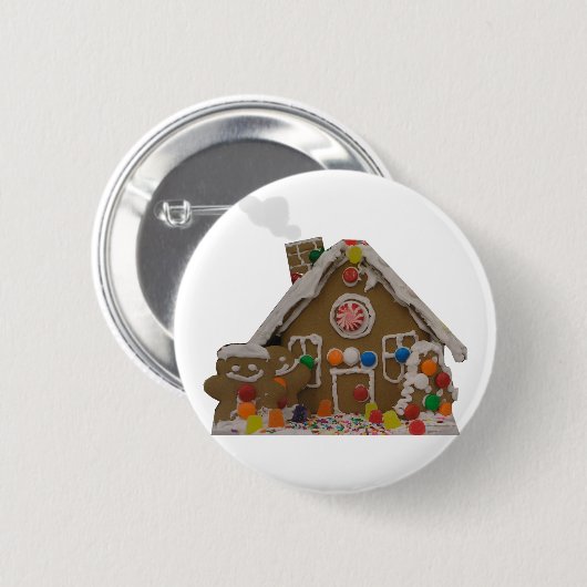 Lebkuchen-Haus Button (Vorne & Hinten)