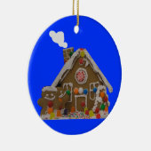 Lebkuchen-Haus-Foto Keramikornament (Rechts)