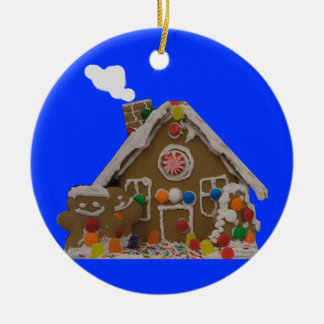 Lebkuchen-Haus-Foto Keramikornament
