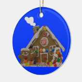 Lebkuchen-Haus-Foto Keramikornament (Links)