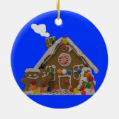 Lebkuchen-Haus-Foto Keramikornament (Hinten)