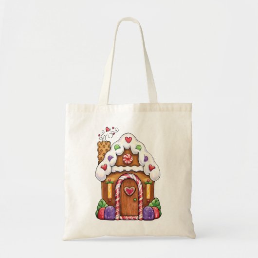 Lebkuchen-Haus-Geschenk-Tasche Tragetasche (Vorne)