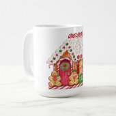 Lebkuchen-Haus-Lebkuchen-Mann-Lebkuchen-Dame Kaffeetasse (Vorderseite Links)