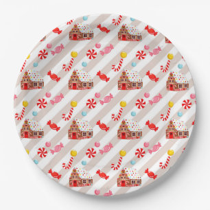 Lebkuchen-Haus-Party-Papier-Teller Pappteller