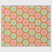 Lebkuchen-Haus-Pfefferminz-Süßigkeits-Packpapier Geschenkpapier (Flach)