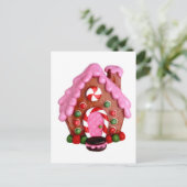 Lebkuchen-Haus Postkarte (Stehend Vorderseite)