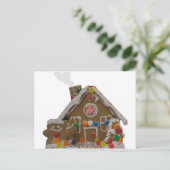 Lebkuchen-Haus Postkarte (Stehend Vorderseite)