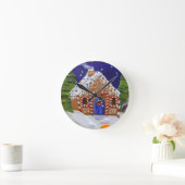 Lebkuchen-Haus Runde Wanduhr (Zuhause)