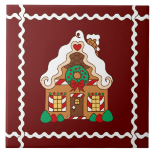 Lebkuchen-Haus Trivet Fliese