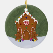 Lebkuchen-Haus-Verzierung Keramikornament (Hinten)