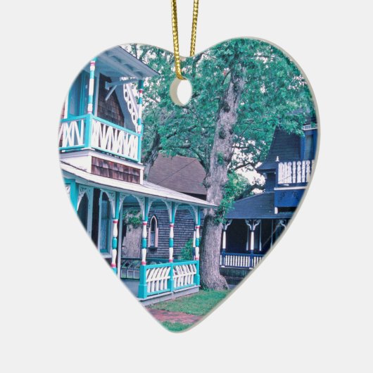 Lebkuchen-Häuser Tom Wurl Keramikornament (Links)