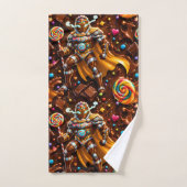 Lebkuchen-Held Krieger Badehandtücher, Schokoladen Badhandtuch Set (Handtuch)