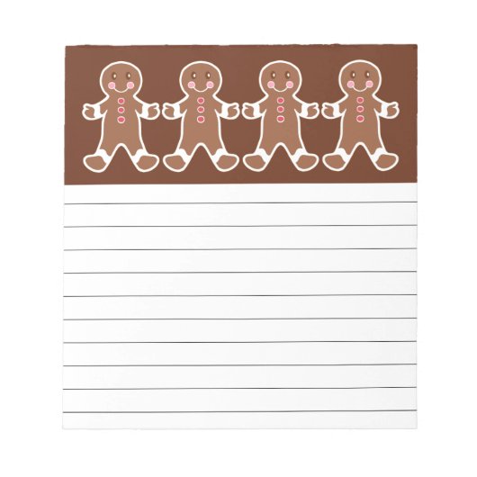 Lebkuchen-Junge Notizblock (Vorderseite)