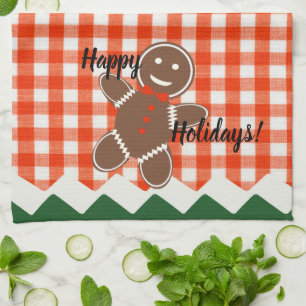 Lebkuchen Karo Gingham Geschirrtuch
