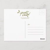 Lebkuchen Katzen & Spun Zucker - Handgemalt Postkarte (Rückseite)