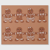 Lebkuchen-Kekse Geschenkpapier (Flach)