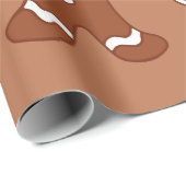 Lebkuchen-Kekse Geschenkpapier (Rolleneckpunkt)