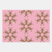 Lebkuchen Kekse Packpapier Set Geschenkpapier Set (Vorderseite 2)