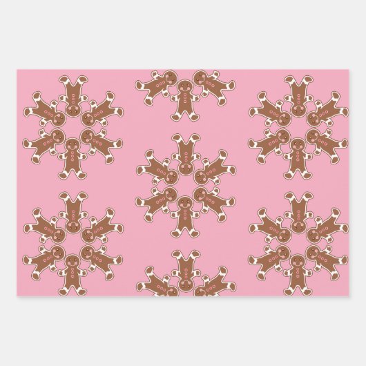 Lebkuchen Kekse Packpapier Set Geschenkpapier Set (Vorderseite 2)