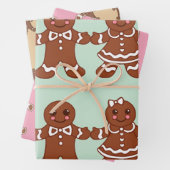 Lebkuchen Kekse Packpapier Set Geschenkpapier Set (Beispiel)