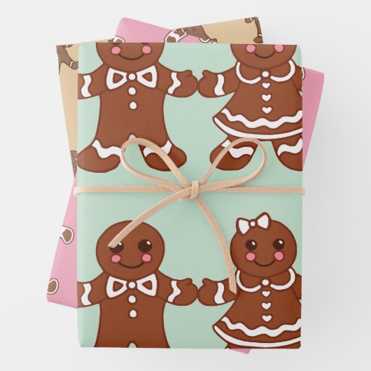 Lebkuchen Kekse Packpapier Set Geschenkpapier Set (Beispiel)