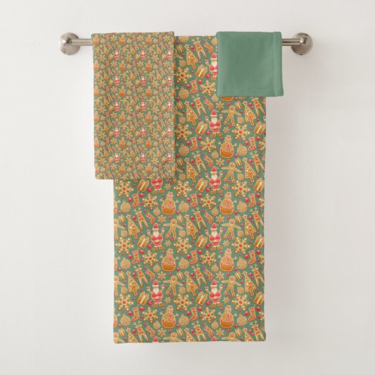 Lebkuchen/Kekse/Weihnachten Badhandtuch Set (Insitu)