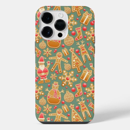 Lebkuchen/Kekse/Weihnachten iPhone Hülle (Rückseite)