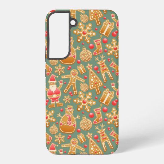 Lebkuchen/Kekse/Weihnachten Samsung Galaxy Hülle (Rückseite)