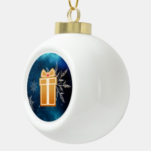 Lebkuchen Keramik Kugel-Ornament (Rechts)