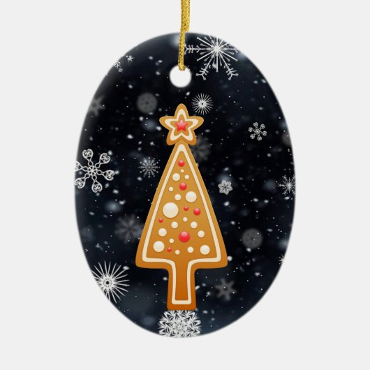 Lebkuchen Keramik Ornament (Vorne)