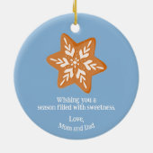 Lebkuchen Keramik Ornament (Hinten)