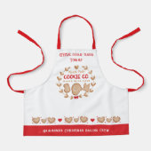 Lebkuchen Kids'Cookie Backen Weihnachten Schürze (Vorderseite)