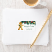 Lebkuchen, Kiefer, Bausteine, Sterne Adressaufkleber (Insitu)