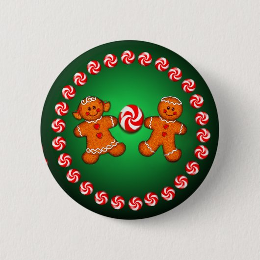 LEBKUCHEN-KINDER u. SÜSSIGKEIT durch SHARON SHARPE Button (Vorderseite)
