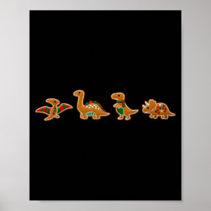 Lebkuchen Kostüm Dinosaurier Weihnachtsplätzchen B Poster