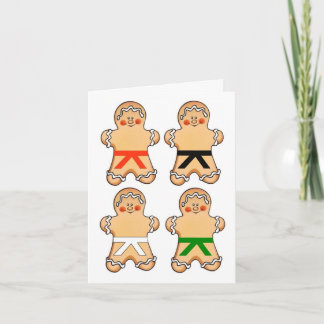 Lebkuchen-Kriegskünstler-Feiertags-Gruß-Karten Feiertagskarte