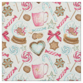 Lebkuchen-Küchen-Plätzchen-Süßigkeits-Gewebe Stoff (Muster)