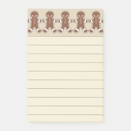 Lebkuchen-Küchen-Post-it-Notes Post-it Klebezettel (Vorderseite)