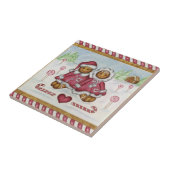 Lebkuchen-Küchen-Untersetzer Fliese (Seite)