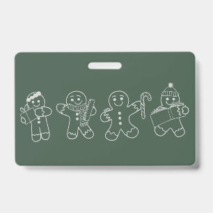 Lebkuchen-Lehrer Weihnachten Feiertag Lehrer Xmas Ausweis