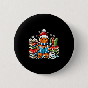 Lebkuchen Leselhrer Buchliebhaber Bibliothek Kinde Button