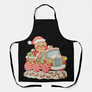 Lebkuchen LKW Lustiges Weihnachtsbacken Familie Schürze