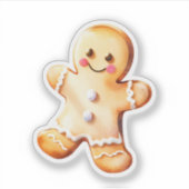 Lebkuchen Mädchen Aufkleber (Vorderseite)