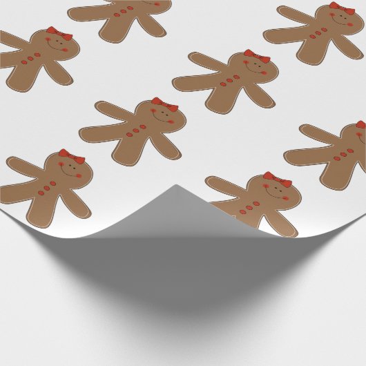 Lebkuchen-Mädchen Geschenkpapier (Ecke)